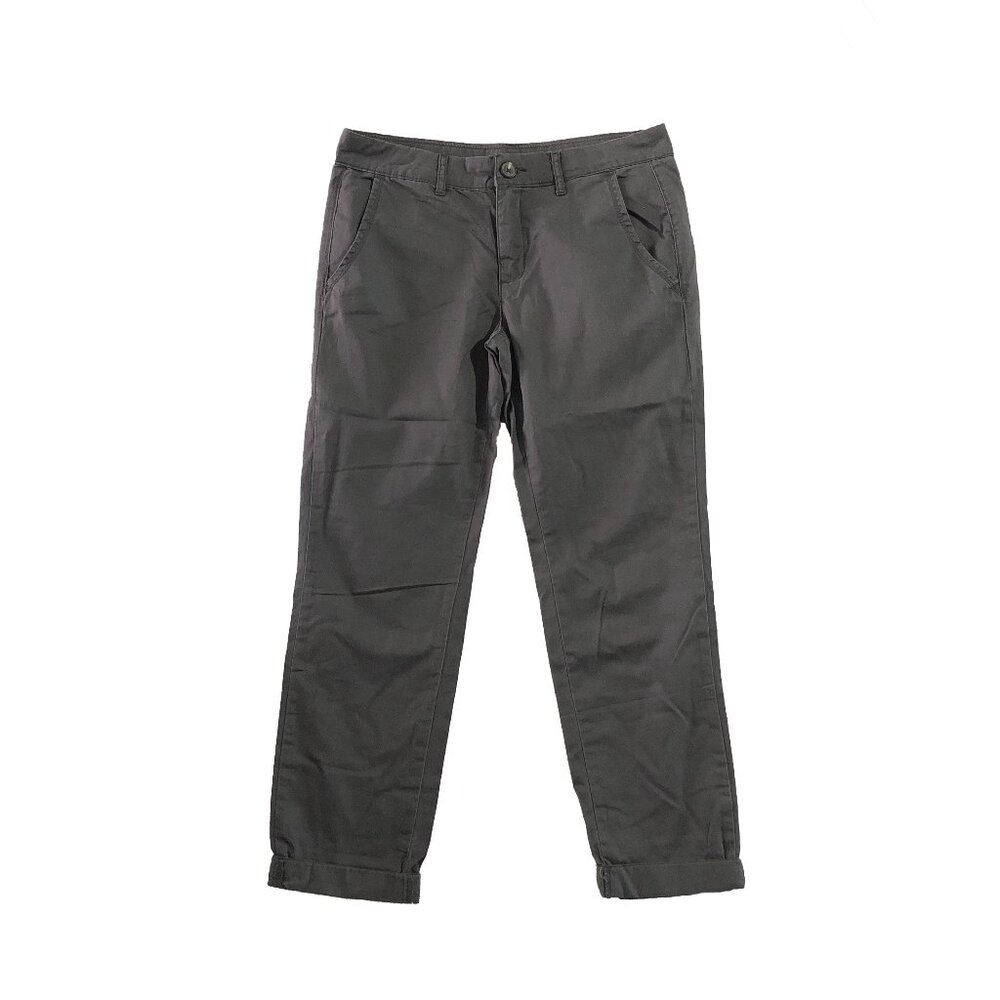 Prince & Fox Womens Size 4R Gray Casual Chino Cuffed Straight Leg Pants